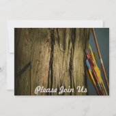 Pfeile, die sich auf eine Forstwirtschaft stützen Einladung (Vorderseite)