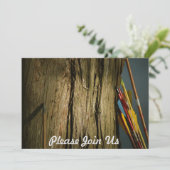 Pfeile, die sich auf eine Forstwirtschaft stützen Einladung (Stehend Vorderseite)