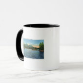 Pfeile Eintritt, Zunge und fünf Kilometer Tasse (Vorderseite Links)