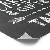 Pfeile für das Hochzeitsgeschenk Poster (Ecke)