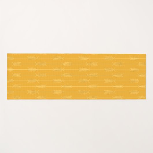 Pfeile gelb yogamatte (Vorderseite (Horizontal))