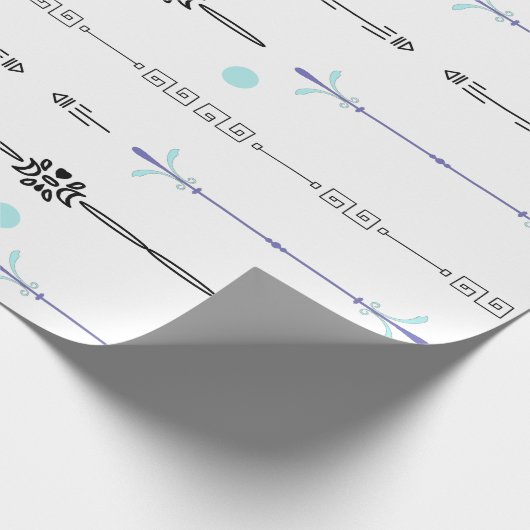 Pfeile Grenzen Geschenkpapier (Ecke)