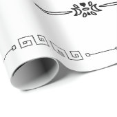 Pfeile Grenzen Geschenkpapier (Rolleneckpunkt)