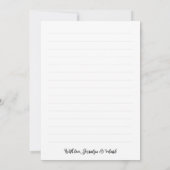 Pfeile Herz Foto Collage Liebe & Dank Hochzeit Dankeskarte (Rückseite)