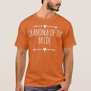 Pfeile Herz Niedliche Oma der Bride Funny Sayin T-Shirt