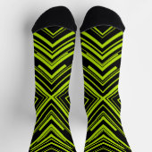 Pfeile in Kalkgrün und Schwarz Socken (Oben)
