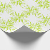 Pfeile in Kalkgrün und Weiß Geschenkpapier (Ecke)