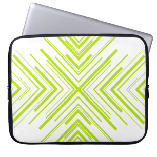 Pfeile in Kalkgrün und Weiß Laptopschutzhülle