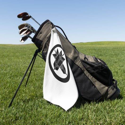 Pfeile in Kreiselhandtücher Golfhandtuch (Gras)