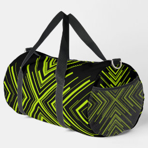 Pfeile in Limettengrün und Schwarz Duffle Bag