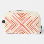 Pfeile in Pink, Orange und Creme Waschbeutel (Vorderseite)