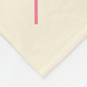 Pfeile in Rosa, Orange und Creme Fleecedecke (Ecke)