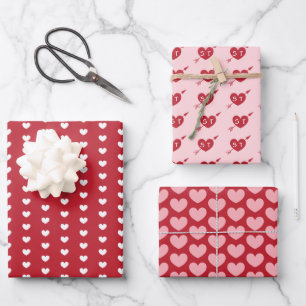 Pfeile Initials Personalisiert Valentine Geschenkpapier Set