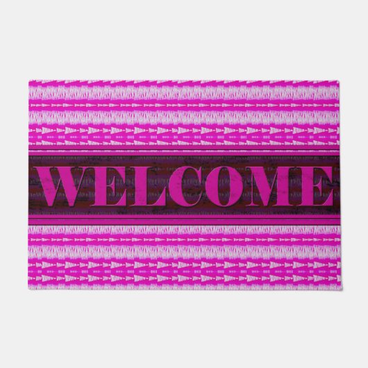 Pfeile Inline-Rosa Begrüßungstür matt Fußmatte (Vorderseite)