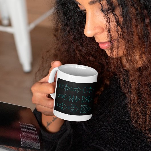 Pfeile Kaffeemaschine Tasse