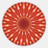 Pfeile Kaleidoskop Runder Aufkleber (Vorderseite)