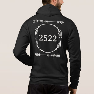 Pfeile, Kreis und Ihre Anzahl oder Ihr Jahr Hoodie