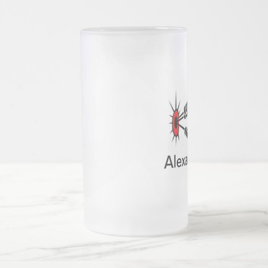 Pfeile Mattglas Bierglas (Mittel)