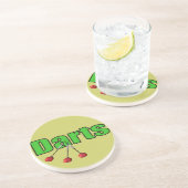 Pfeile mit 3 Pfeilen Sandstein Untersetzer (Seite)