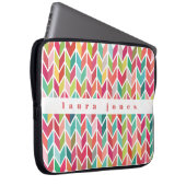 Pfeile Muster farbiger Cutom Personalisierter Name Laptopschutzhülle (Vorne Rechts)