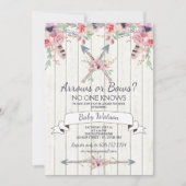 Pfeile oder Bogen Niemand kennt Kinderdusche Einladung (Vorderseite)