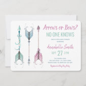 Pfeile oder Bogen Niemand kennt Kinderdusche Einladung (Vorderseite)