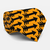 Pfeile - Orange Krawatte (Gerollt)