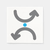 Pfeile Papier Napkins Serviette (Vorderseite)