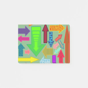 Pfeile Post-it Klebezettel