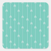 Pfeile Quadratischer Aufkleber (Vorderseite)