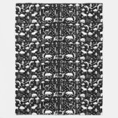 Pfeile Rocket Animal Tracks Bären Hirschfocken Owl Fleecedecke (Vorderseite)