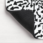 Pfeile - Schwarz auf Weiß Mousepad (Ecke)