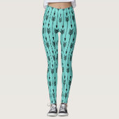 Pfeile trendy moderne Muster Robins Eggen jede Far Leggings (Vorderseite)