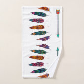 Pfeile und Federn Badhandtuch Set (Handtuch)