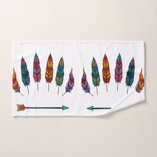 Pfeile und Federn Badhandtuch Set (Handtuch)