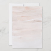 Pfeile und Herz rustikale Wasserfarbenhochzeit ein Einladung (Rückseite)