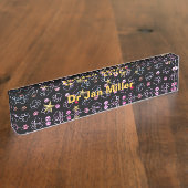 Pfeile und Sterne Namensplakette (Seite)