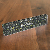 Pfeile und Sterne Namensplakette (Seite)