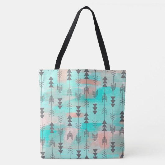 Pfeile und Wasserfarbe Tasche (Vorderseite)