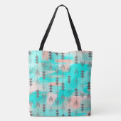 Pfeile und Wasserfarbe Tasche (Rückseite)