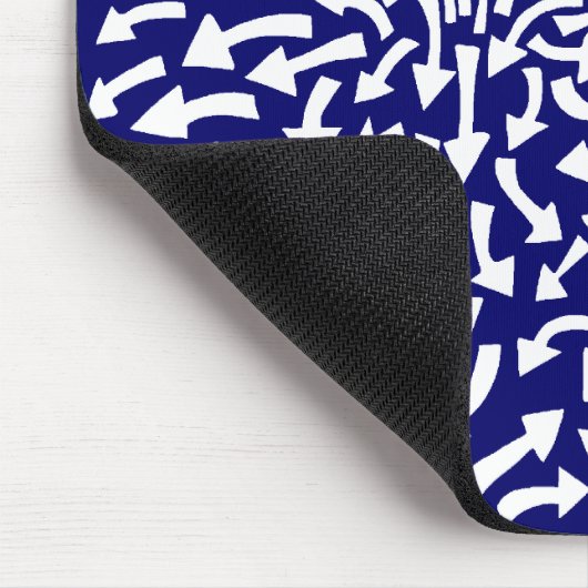 Pfeile - Weiß auf Dunkelblau 000066 Mousepad (Ecke)