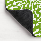 Pfeile - weiß auf Grün 669900 Mousepad (Ecke)