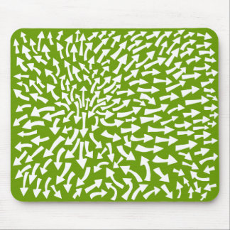 Pfeile - weiß auf Grün 669900 Mousepad