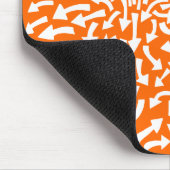 Pfeile - weiß auf Orange FF6600 Mousepad (Ecke)