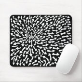 Pfeile - weiß auf schwarz mousepad (Mit Mouse)