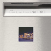 Pfeiler-Eichensektion und Hochzeitenaugenspektorin Magnet (In Situ (Geschirrspüler))