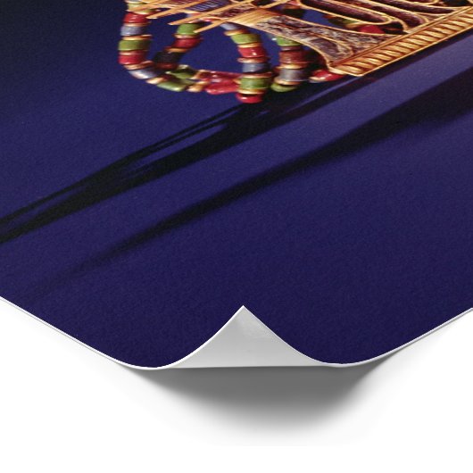 Pfeiler-Eichensektion und Hochzeitenaugenspektorin Poster (Ecke)