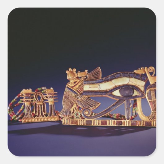 Pfeiler-Eichensektion und Hochzeitenaugenspektorin Quadratischer Aufkleber (Vorderseite)