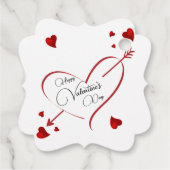 Pfeilfavorisierungstags Geschenkanhänger (Rückseite)