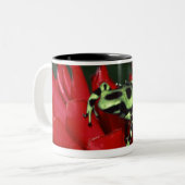 Pfeilfrosch 2 zweifarbige tasse (Vorderseite Links)